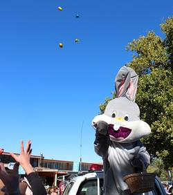 Easter Bunny at Adaminaby Easter Fair
