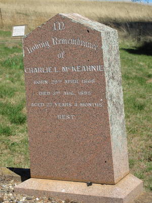 Charlie McKeahnie's Headstone