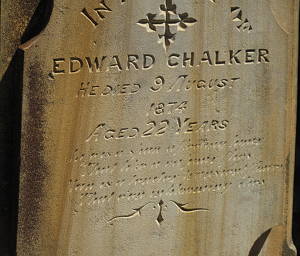 Edward Chalker's Headstone